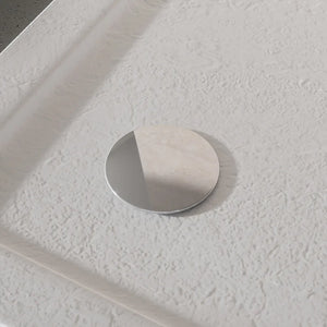 Piatto doccia 70x110 effetto pietra bianco in acrilico altezza slim | Petra