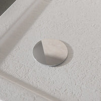 Piatto doccia 70x100 effetto pietra bianco in acrilico altezza slim | Petra