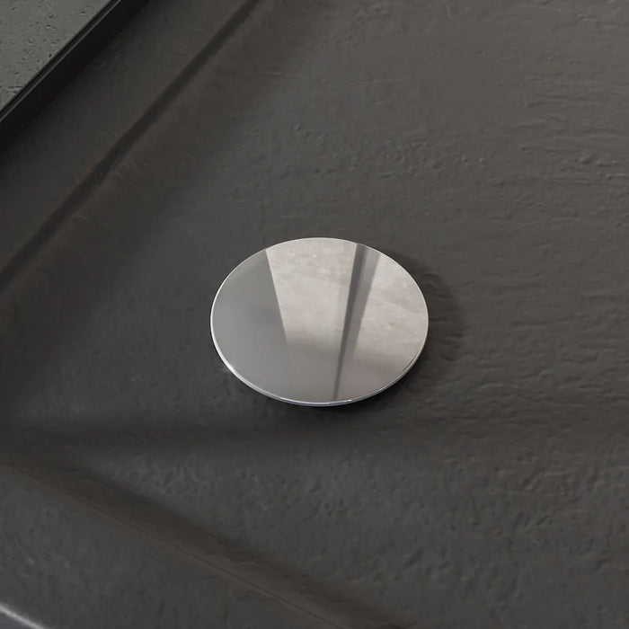 Piatto doccia 70x110 effetto pietra nero in acrilico altezza slim | Petra