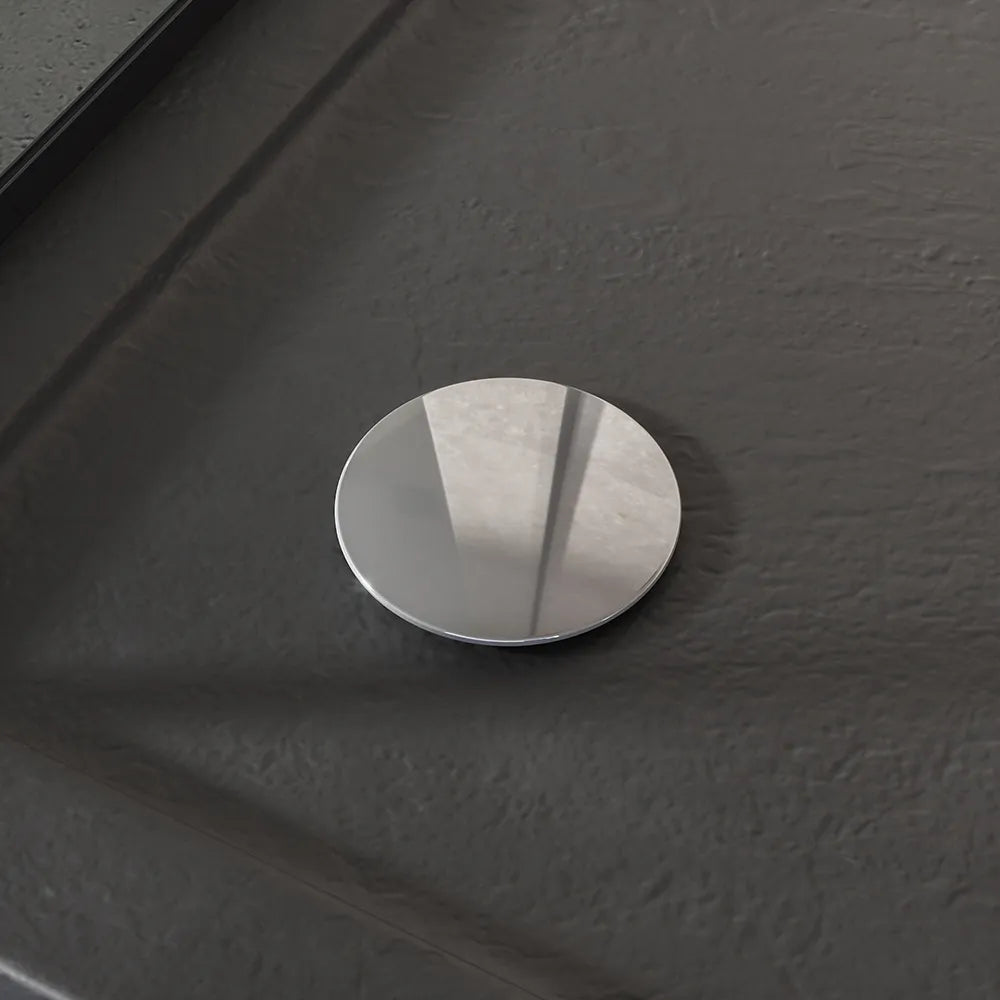 Piatto doccia 70x140 effetto pietra nero in acrilico altezza slim | Petra