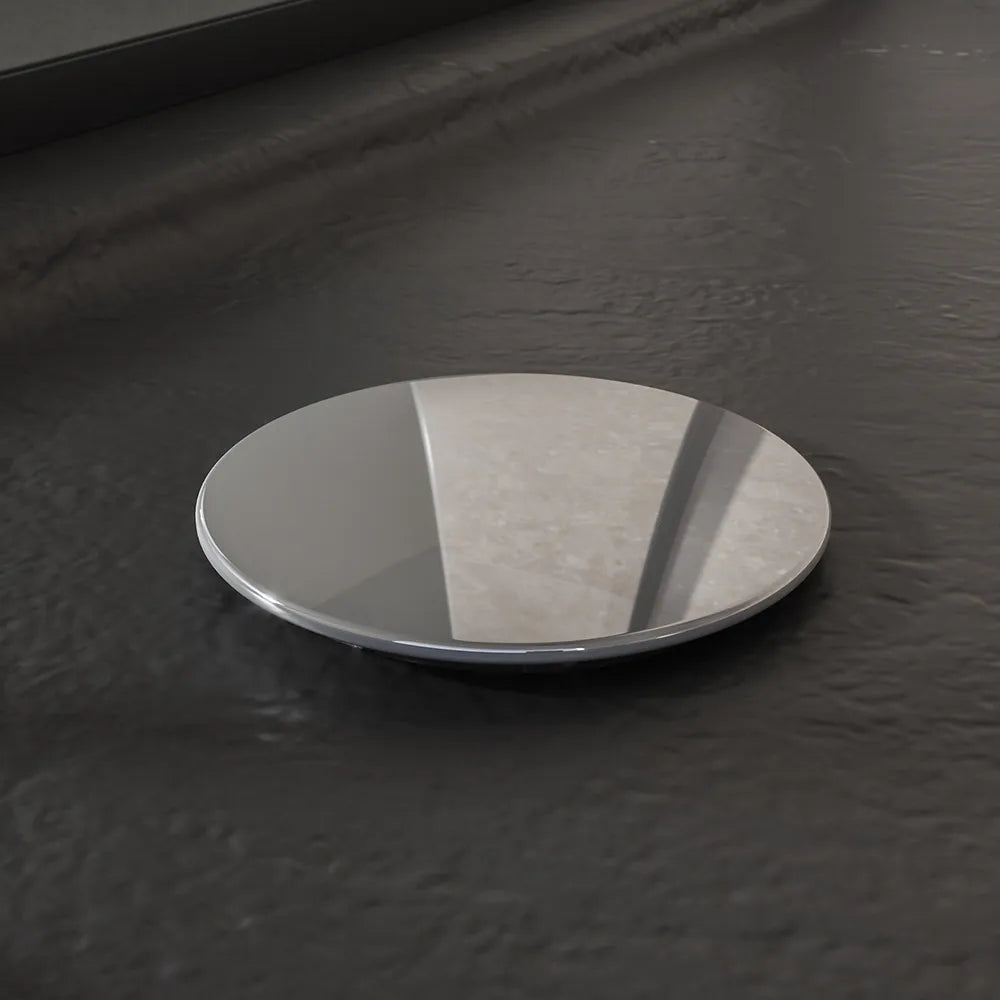 Piatto doccia 70x100 effetto pietra nero in acrilico altezza slim | Petra