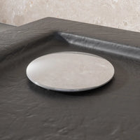 Piatto doccia 80x90 effetto pietra nero in acrilico altezza slim | Petra