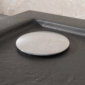 Piatto doccia 80x90 effetto pietra nero in acrilico altezza slim | Petra