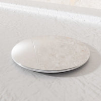 Piatto doccia 90x120 effetto pietra bianco in acrilico altezza slim | Petra