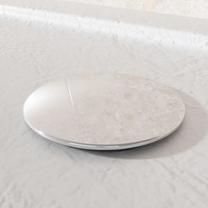 Piatto doccia 80x120 effetto pietra bianco in acrilico altezza slim | Petra