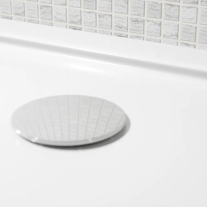 Piatto doccia 80x120 cm bianco lucido bordato in acrilico rinforzato | Asteios