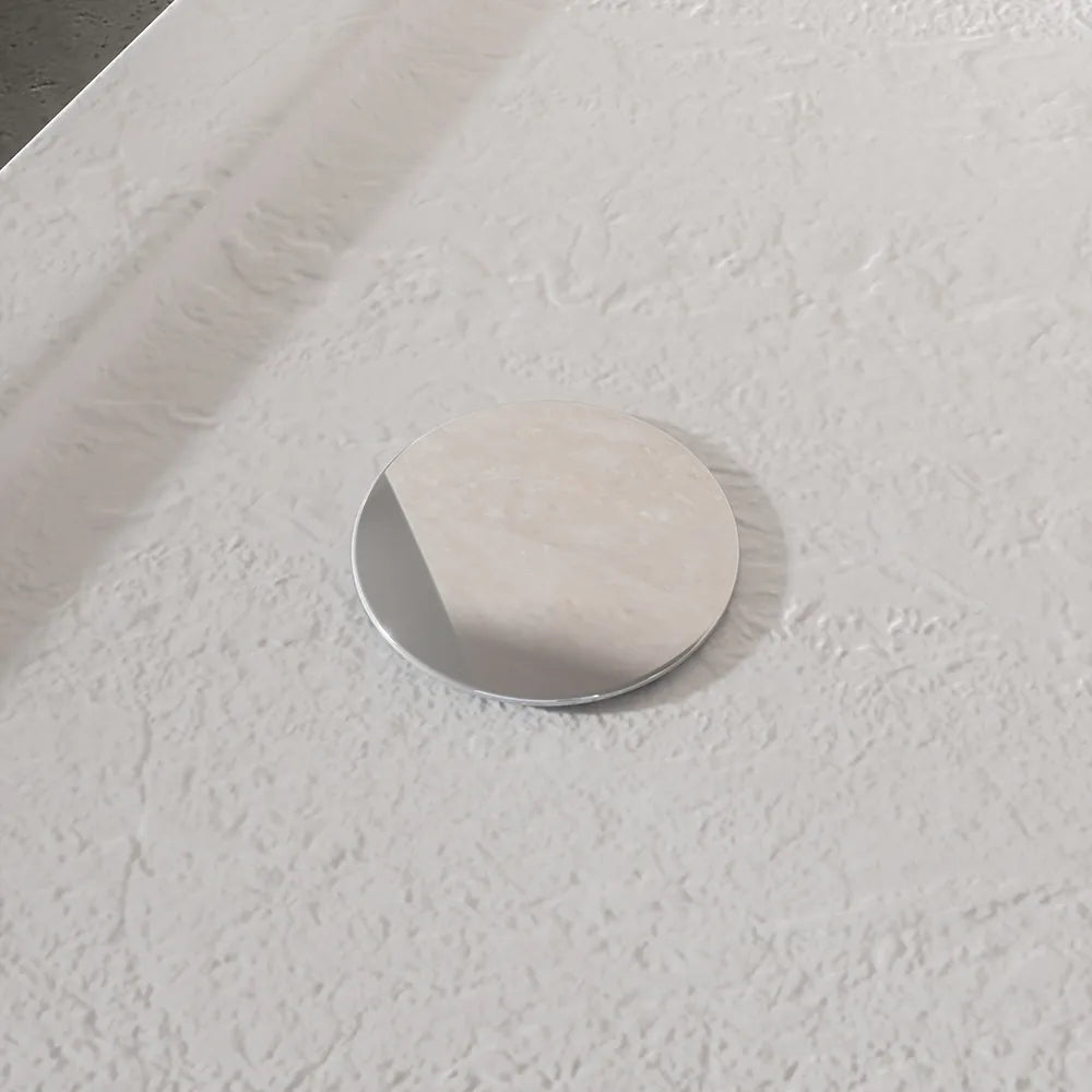 Piatto doccia 70x170 effetto pietra bianco in acrilico altezza slim | Petra