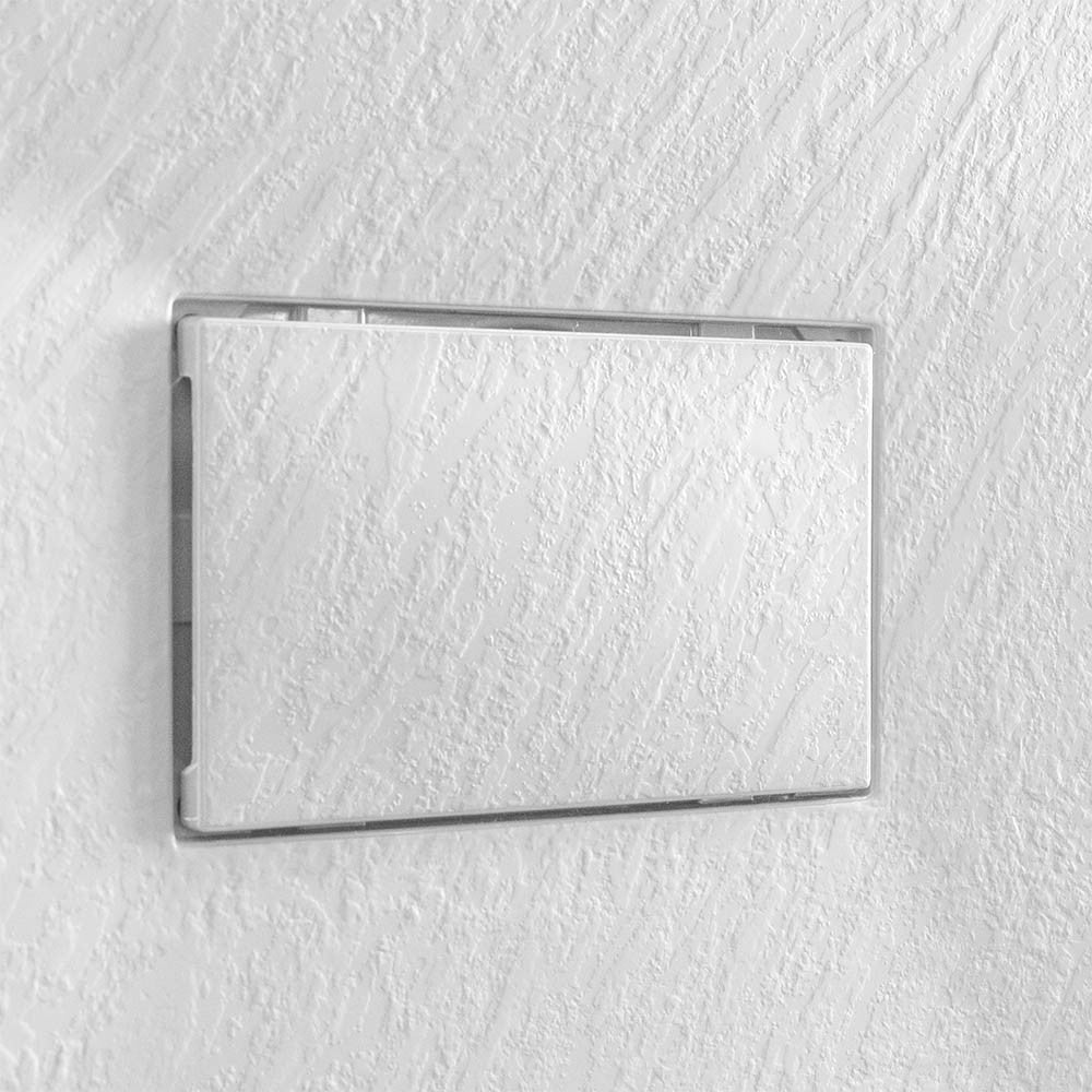 Piatto doccia 80x80 cm bianco effetto pietra in resina riducibile Agorà