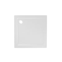 Piatto doccia 90x90 effetto pietra bianco in acrilico altezza slim | Petra