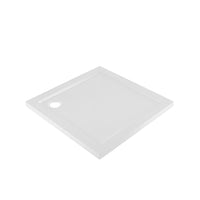 Piatto doccia 80x80 effetto pietra bianco in acrilico altezza slim | Petra
