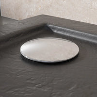 Piatto doccia 70x70 effetto pietra nero in acrilico altezza slim | Petra