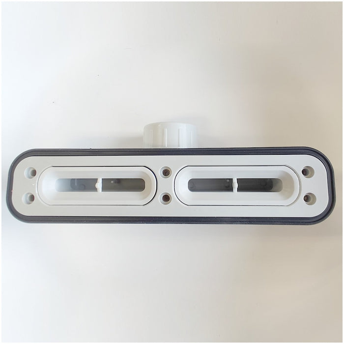 Piatto doccia in marmoresina grigio scuro effetto pietra cemento vincent, misura 90x170