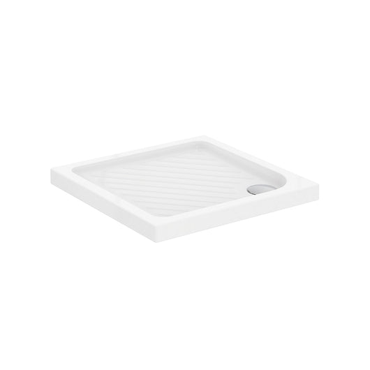 Ideal Standard piatto doccia 80x80x7h cm in ceramica bianco lucido design anti-scivolo mod. Eurovit