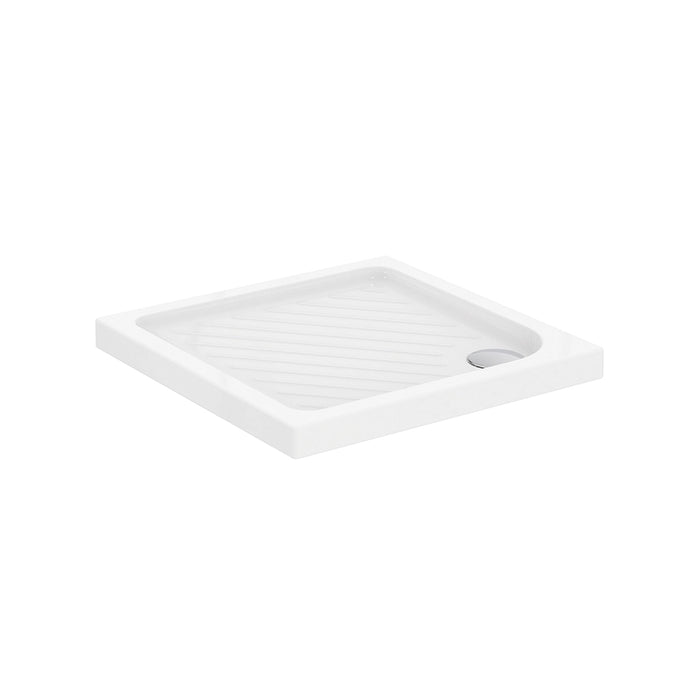 Ideal Standard piatto doccia 80x80x7h cm in ceramica bianco lucido design anti-scivolo mod. Eurovit