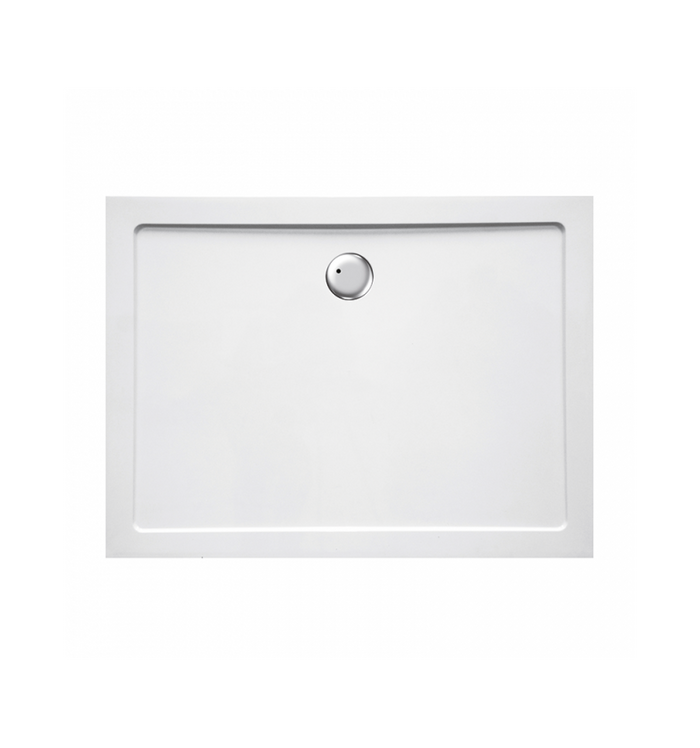 Piatto doccia ribassato 70x120 cm EASYFLAT resina H3.5 cm MONACO Bianco