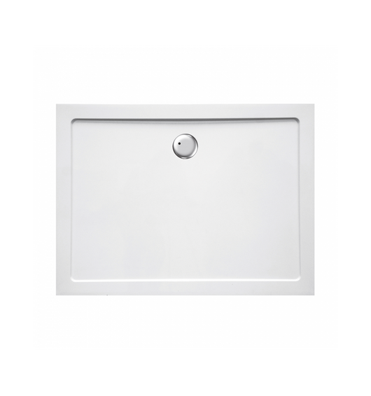 Piatto doccia ribassato 80x140 cm EASYFLAT resina H3.5 cm MONACO Bianco