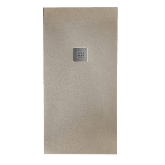 Piatto doccia effetto pietra 70x90 Tortora marmoresina pieno piletta inclusa - HDcasa