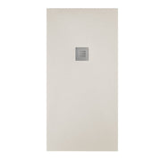 Piatto doccia effetto pietra 90x120 Crema marmoresina pieno Piletta inclusa