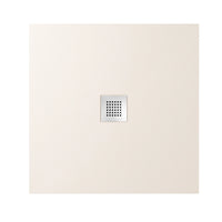 Piatto doccia 80x80cm in marmoresina avorio effetto pietra | Kos