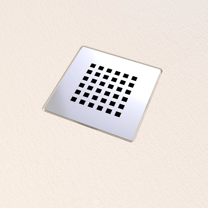 Piatto doccia 80x80cm in marmoresina avorio effetto pietra | Kos