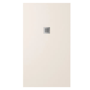 Piatto doccia 80x110cm in marmoresina avorio effetto pietra | Kos