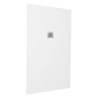 Piatto doccia 80x100cm in marmoresina bianco effetto pietra | Kos