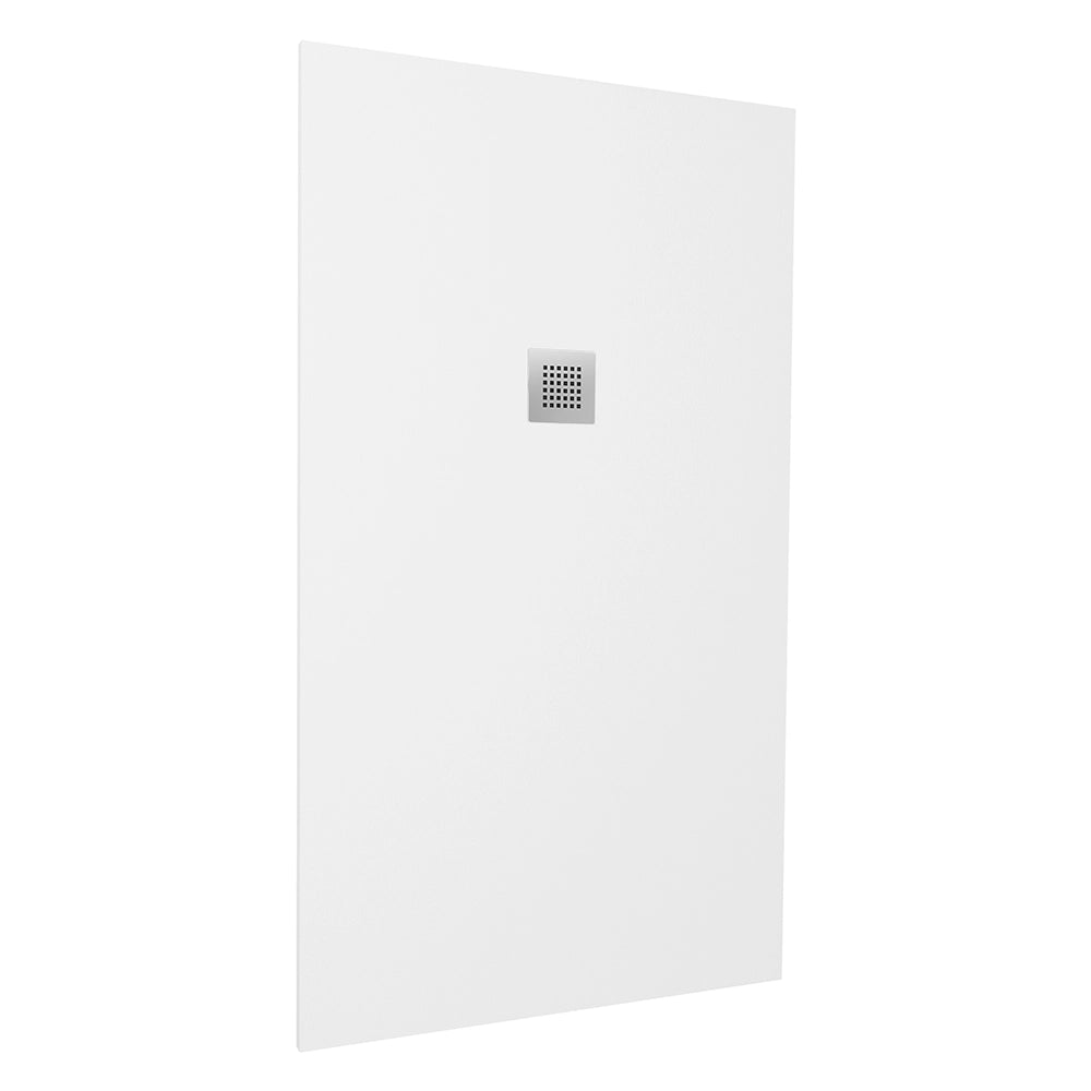 Piatto doccia 90x160cm in marmoresina bianco effetto pietra | Kos