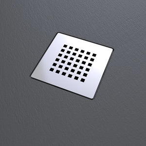 Piatto doccia 80x180cm in marmoresina nero effetto pietra | Kos