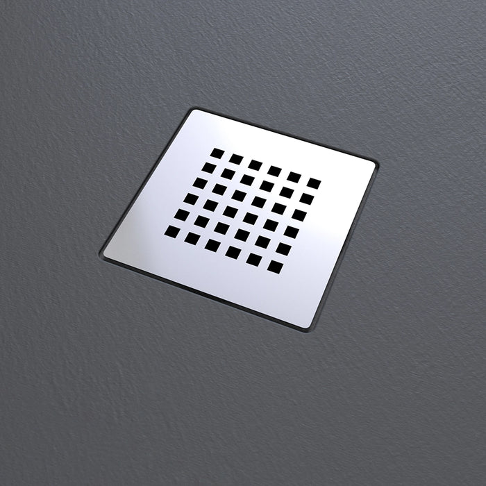 Piatto doccia 80x180cm in marmoresina nero effetto pietra | Kos