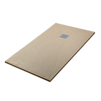 Piatto doccia filo pavimento 80x110 in resina Karen pietra tortora