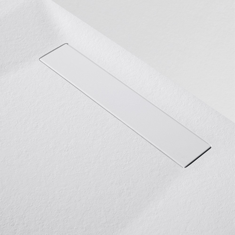 Piatto doccia filo pavimento 80x140 Plaza marmoresina bianco