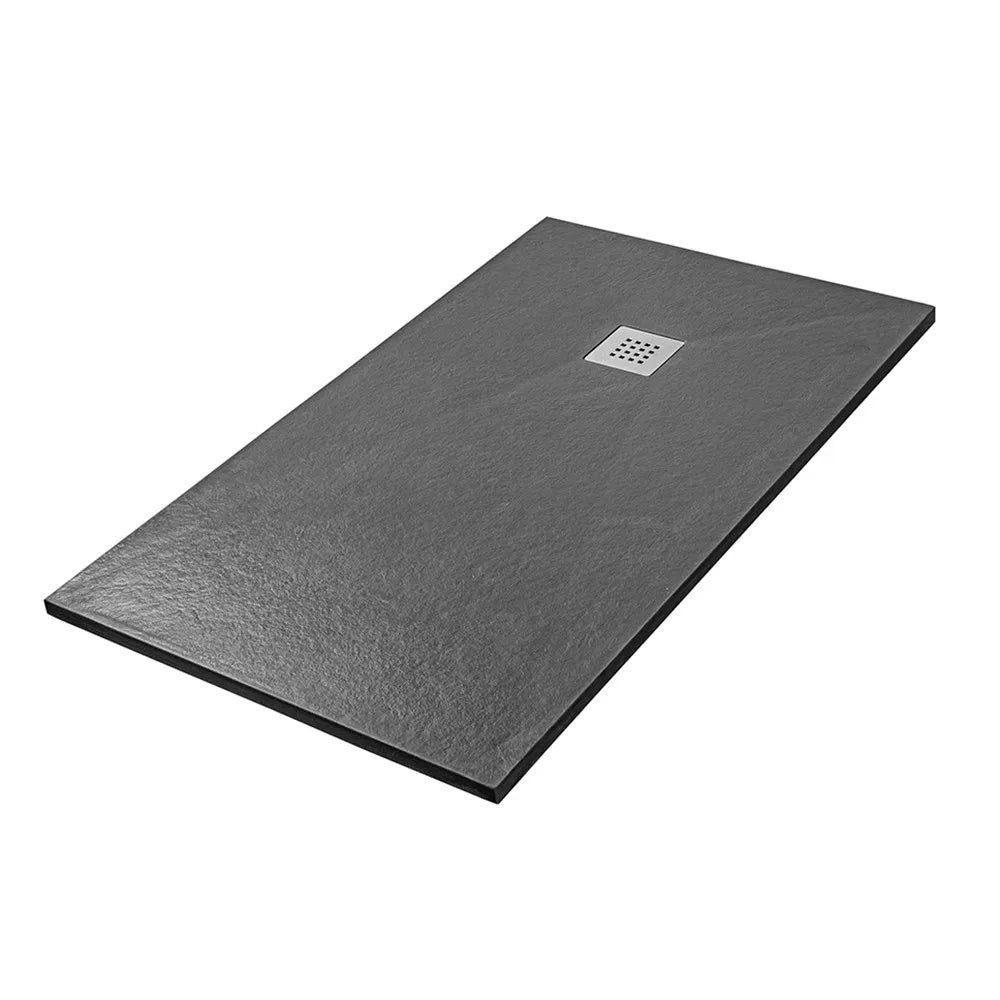 Piatto doccia filo pavimento 80x170 in resina Karen pietra ardesia