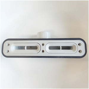 Piatto doccia in marmoresina grigio chiaro effetto pietra cemento vincent, misura 90x130