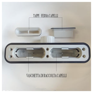 Piatto doccia in marmoresina grigio chiaro effetto pietra cemento vincent, misura 90x130