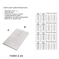 Piatto doccia in marmo resina Marrone pietra cemento ROYAL Regos-100x140