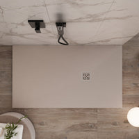 Piatto doccia in marmoresina Sabbia effetto pietra cemento OASIS Regos-80x200