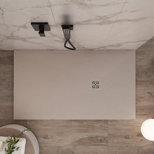 Piatto doccia in marmoresina Sabbia effetto pietra cemento OASIS Regos-70x200