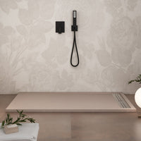 Piatto doccia in marmoresina sabbia effetto pietra cemento relax, misura 80x120