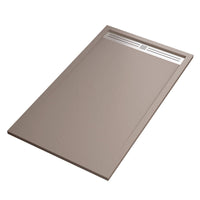 Piatto doccia in marmoresina sabbia effetto pietra cemento relax, misura 70x190