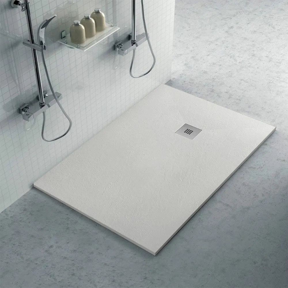 Piatto doccia in resina 80x120 rettangolare Karen grigio pietra