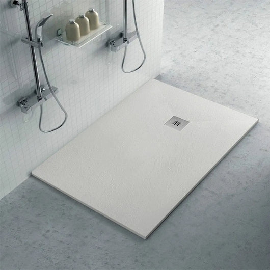 Piatto doccia in resina 80x120 rettangolare Karen grigio pietra