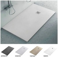 Piatto doccia in resina 80x120 rettangolare Karen grigio pietra