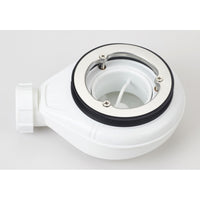 Piatto doccia bianco con scarico laterale griglia inox e piletta star prestige, misura 80x180