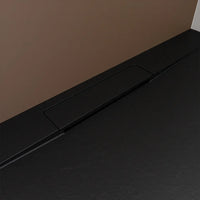 Piatto doccia 90x160 cm in maroresina nero effetto pietra | Paros