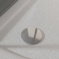 Piatto doccia 80x80 semicircolare effetto pietra bianco in acrilico altezza slim | Petra