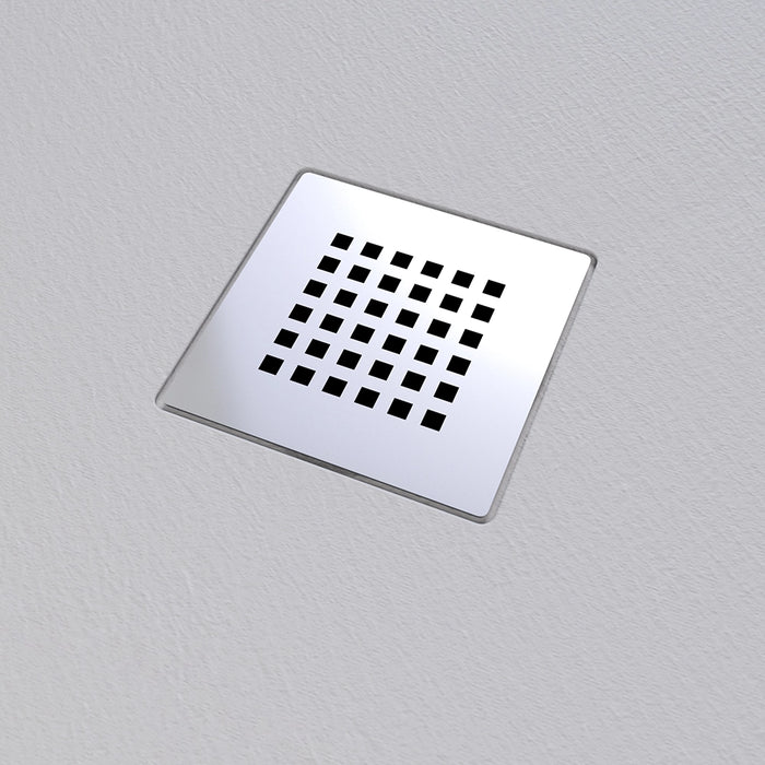 Piatto doccia semicircolare 80x80cm in marmoresina grigio effetto pietra | Kos