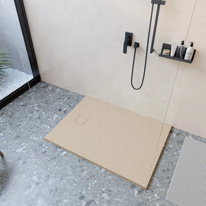 Piatto doccia 70x140 cm colore avorio effetto pietra | Samos