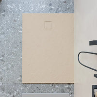 Piatto doccia 70x90 cm colore avorio effetto pietra | Samos