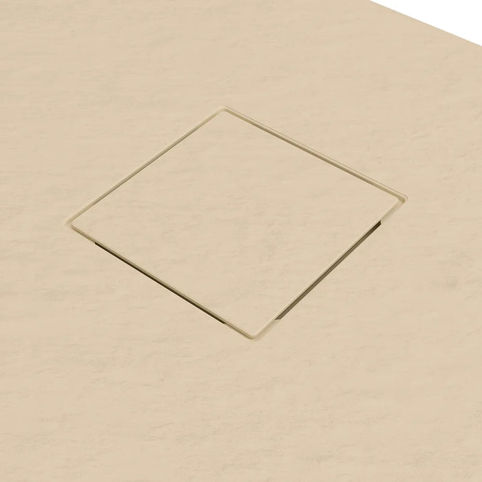 Piatto doccia 70x90 cm colore avorio effetto pietra | Samos