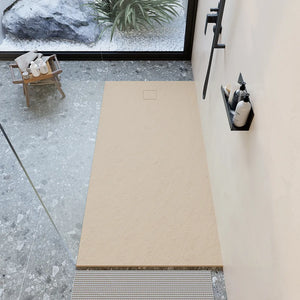 Piatto doccia 90x180 cm colore avorio effetto pietra | Samos